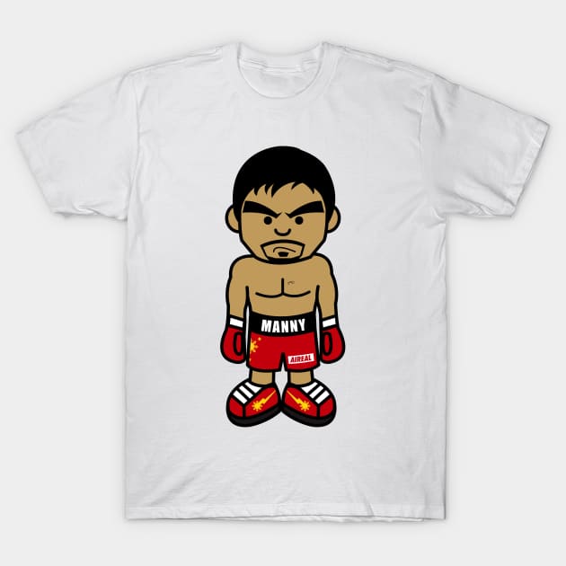 Angry Pacquiao Cartoon by AiReal Apparel T-Shirt by airealapparel